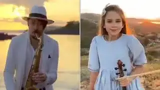 Best Maestro Saxophone duet Biola cover Hallelujah