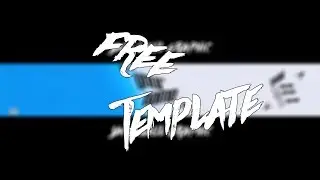 FREE TEMPLATE | Youtube banner template simple 2D |