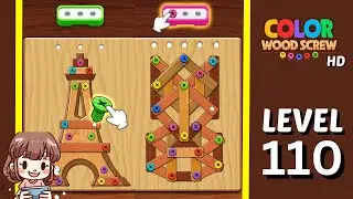 Color Wood Screw Level 110 Solution Walkthrough