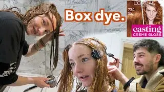 I try dying my own hair ginger. (ft. my boyfriend)