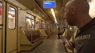 Киевское метро. Сирецко-Печерская ветка. Перегон Красный хутор - Харьковская. Kiev metro.
