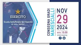 Cerimonia di consegna dei gradi degli Allievi Marescialli del XXV° Corso 