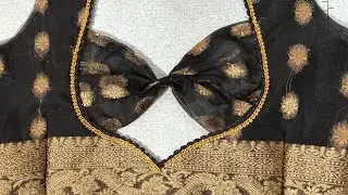Красивый дизайн спинки блузки в виде банта | Простой крой и пошив #ДизайнСпинкиБлузки #ДизайнБлуз...