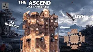 THE ASCEND–BEST 3X3 DESIGN • 4-8 PLAYERS•4X BUNKER•OPEN CORE•SHIELD WALL•INNER PEAKS•RUST BASE 2026