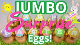 Over 100 GIANT EASTER EGGS MYSTERY SURPRISES Oddly Satisfying Toy Unboxing ASMR | No Talking