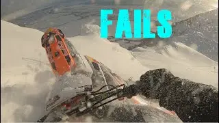 Snowbikes vs Gravity | Fails