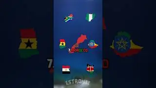 Насколько патриотична ваша страна в Африке? #fyp #africa #map #edit #geography #mapping #shorts