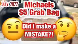 Michaels grab bag unboxing | July 2022