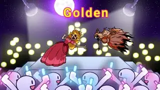 FNF/ Golden but Horror Peach vs Coronation Peach sings it