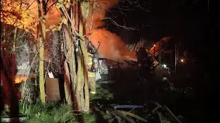 Firefighters Battle Large Mobile Home Fire in Elverta