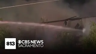 Sacramento Metro crews respond to fire at manufacturing building