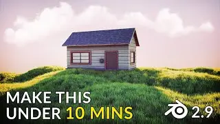 Create a Grassy Meadow Scene in 10 Minutes (Blender 2.9 Tutorial)