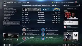 Madden NFL 26 Las Vegas Raiders Rebuild Franchise S3W7