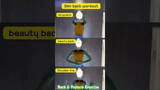 5Min Complete Workout For Slim Back & Correct Posture #fitnessgirl #viral #shorts