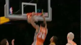 Brown's monster two-handed put back!