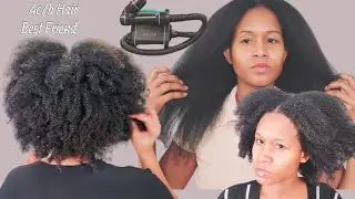 HOW TO USE THE REVAIR ON NATURAL 4C / B HAIR TO GET IT STRAIGHT