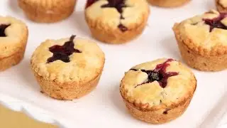 Mini Blueberry Pies Recipe - Laura Vitale - Laura in the Kitchen Episode 810