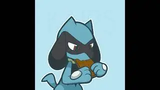Riolu Eat Chocolate