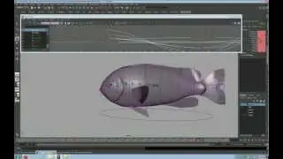 04 How to Animate  A Fish Swim Part 4 Left Side Fin A