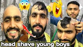headshave 🤣 How To full haff Head Shavefor young boys tutorial 2024 most latest head shave cut 💫