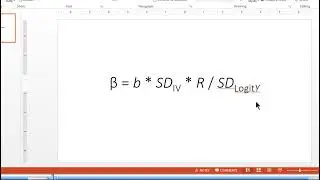 V17.6 Standardized Beta Weights for Logistic Regression