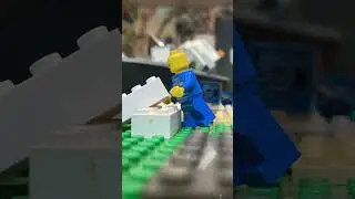 Tip toe, escape before the humans see me. #legostopmotion #lego #whyc #animation #stopmotion