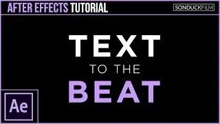 After Effects Tutorial: Sync Text to the Beat