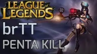 [LoL] brTT Caitlyn PENTA KILL vs. Dark Passage - International Wildcard Gamescom 2013