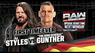 AJ Styles vs. Gunther: Raw, Jan. 12, 2025 (Full Match)