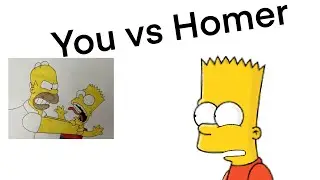 You vs Homer (animation meme) basics in behavior 