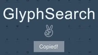 GLYPHSEARCH - Para encontrar o ICON desejado.