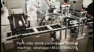 Automatic Paint Roller Shrink Packing and Labeling Machine