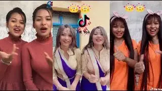 Nepali twins DeepaDamanta Tiktok  Compilation|| NepalisongsTiktok