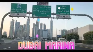 Driving to Dubai Marina | JLT | Jumeirah Lake Towers | Dubai Driving Video Series