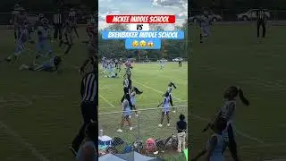 What I witnessed at a middle school football game last night 😱🫨 #middleschoolfootball #highlights