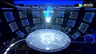 Suspended Stage on CCTV   YIPLED Transparent Ice screen