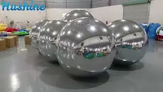 Giant Silver Inflatable Mirror Ball Inflatable Mirror Spheres for Decor and Events