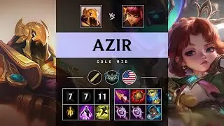 Azir Mid vs Annie - NA Challenger Patch 25.10