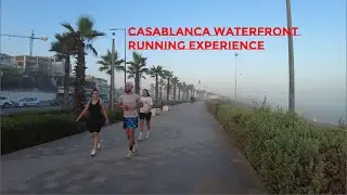 Virtual Treadmill Run | 53 min Exploring the Casablanca Waterfront
