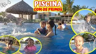 Dia de piscina com os primos - F&Eacute;RIAS EM MOSSOR&Oacute;-RN - Fam&iacute;lia Fafafran