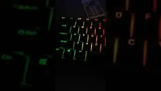 Royal Kludge RK68 (RK855) RGB and sound test with red switches. #shorts