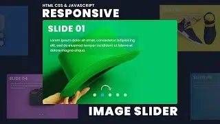 Responsive Image Slider   With Manual Button & Auto play Navigation Visibility   HTML CSS Javascript