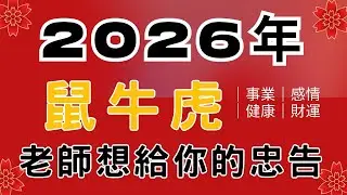 2026年生肖運勢｜2026年 (丙午年) 鼠、牛、虎年運勢 ｜生肖事業、財運、感情、健康詳細解析