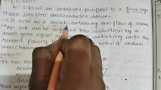 SCR(Silicon Controlled rectifier)|EDC|Spmvv|JNTUA|BTech|