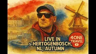 Live &rsquo;s-Hertogenbosch 🇳🇱 | Autumn Canal Scene & Raised Bridge 🚧 | 4OneTravel Hidden Dutch City Walk