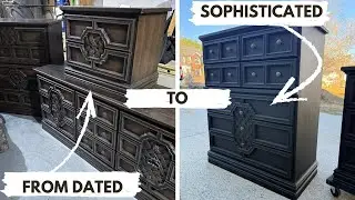 From a Dated to a Sophisticated Black Modern Set