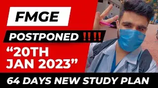 FMGE Dec 2022 Postponed ‼️64 Days Study plan by Dr Deepak Aanjna #fmgedec2022 #fmge2022