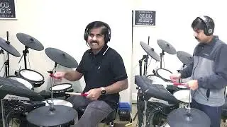 Pattu Inge | Poo Vizhi Vaasaliley | M. Vasudevan | KS Chithra | SP Shailaja | Illayaraja | DrumCover