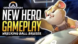 Overwatch new hero Wrecking Ball gameplay