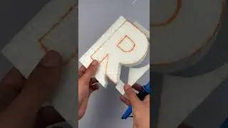Drop an &ldquo;R&rdquo; in the Comments If That&rsquo;s Your Letter 👀✂️ #foamcutting #satisfying #foamheroes #foamart